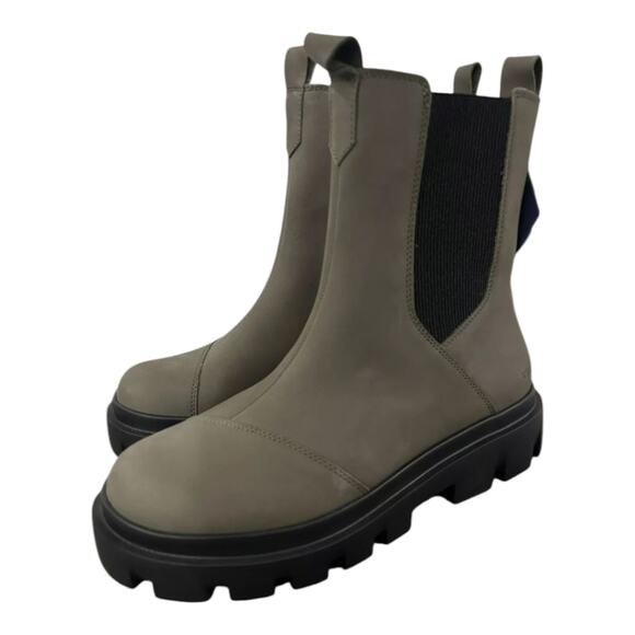 TOMS Women's Rowan Water Resistant Chelsea Boots Green Size 9 New - Picture 6 of 16